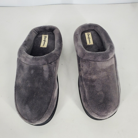 Dearfoams Men's Bradley Indoor Outdoor Velour Moc-Toe Clog Slippers Size 10 - Picture 2 of 9